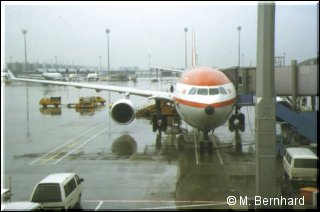 Abflug in Mnchen bei Regen