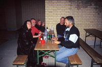 Abends am Rotel-Bus